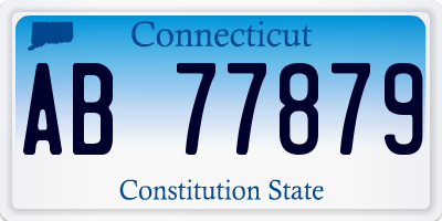 CT license plate AB77879