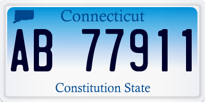 CT license plate AB77911