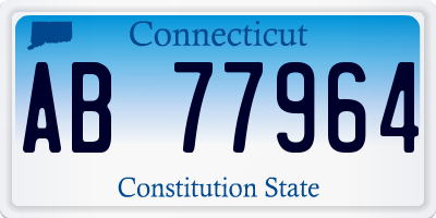 CT license plate AB77964