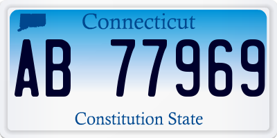 CT license plate AB77969