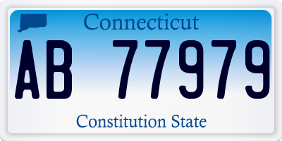 CT license plate AB77979