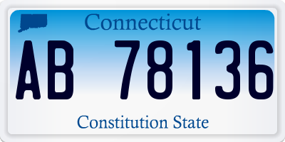 CT license plate AB78136