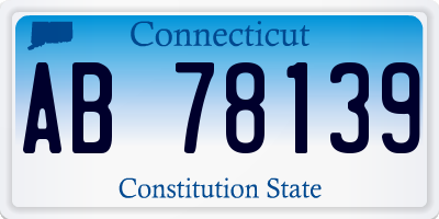 CT license plate AB78139