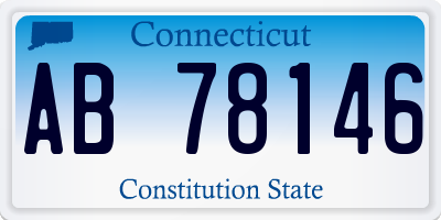 CT license plate AB78146