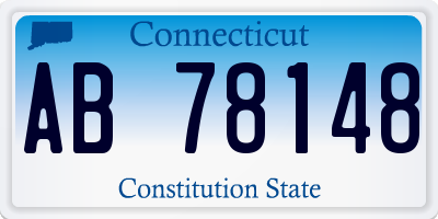 CT license plate AB78148
