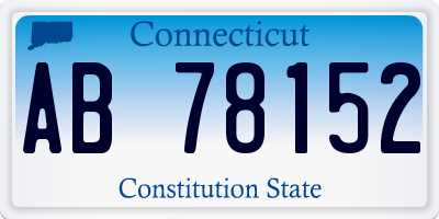 CT license plate AB78152