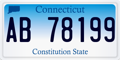 CT license plate AB78199