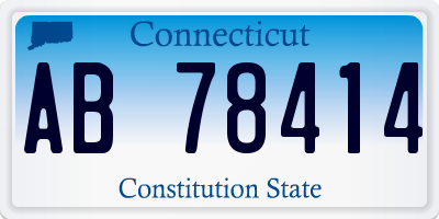 CT license plate AB78414