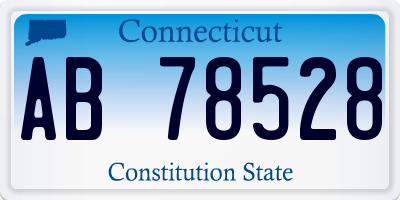 CT license plate AB78528