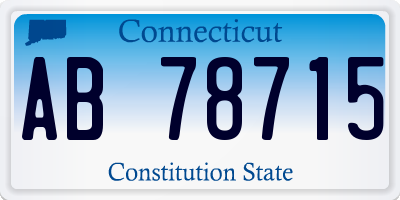 CT license plate AB78715