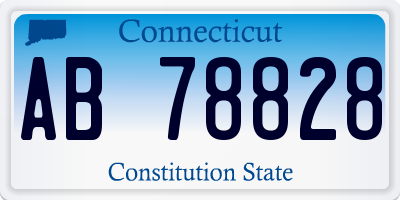 CT license plate AB78828