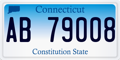 CT license plate AB79008