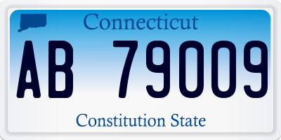 CT license plate AB79009