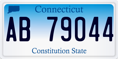 CT license plate AB79044