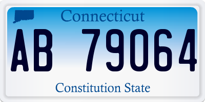 CT license plate AB79064