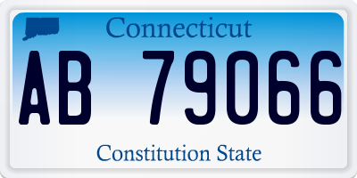 CT license plate AB79066