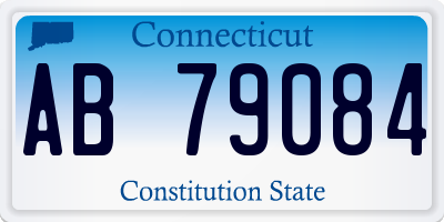 CT license plate AB79084