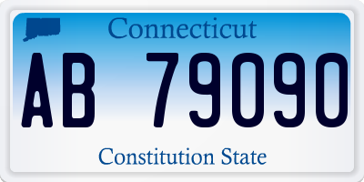 CT license plate AB79090