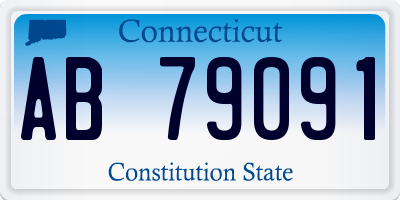 CT license plate AB79091
