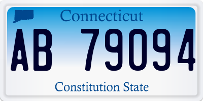 CT license plate AB79094