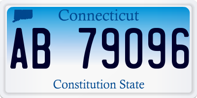 CT license plate AB79096