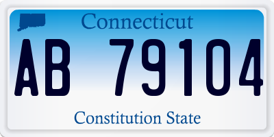 CT license plate AB79104