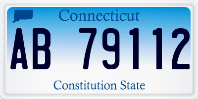 CT license plate AB79112