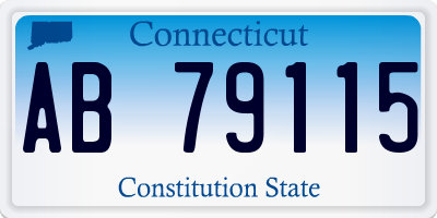 CT license plate AB79115