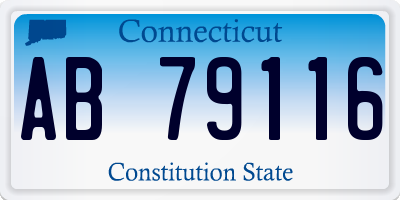CT license plate AB79116
