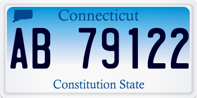 CT license plate AB79122