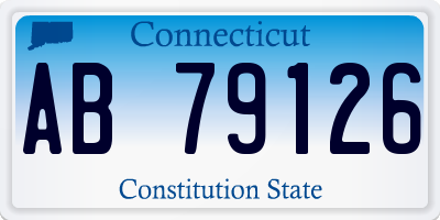 CT license plate AB79126