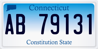 CT license plate AB79131