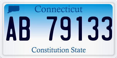 CT license plate AB79133