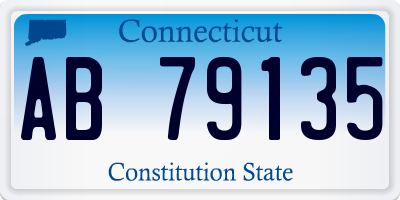 CT license plate AB79135