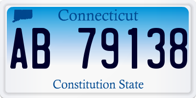 CT license plate AB79138