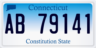 CT license plate AB79141