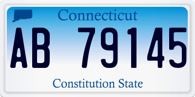 CT license plate AB79145