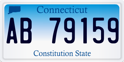 CT license plate AB79159