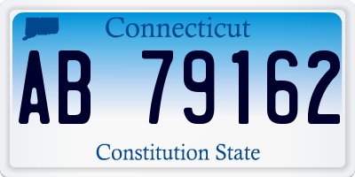 CT license plate AB79162