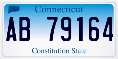 CT license plate AB79164
