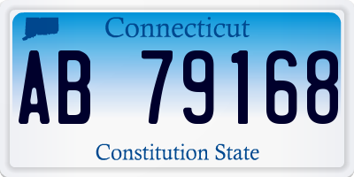 CT license plate AB79168