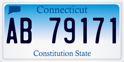 CT license plate AB79171