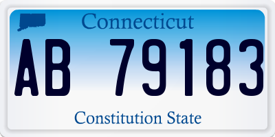 CT license plate AB79183