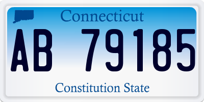 CT license plate AB79185