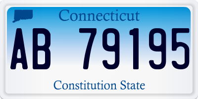 CT license plate AB79195