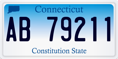 CT license plate AB79211