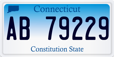 CT license plate AB79229
