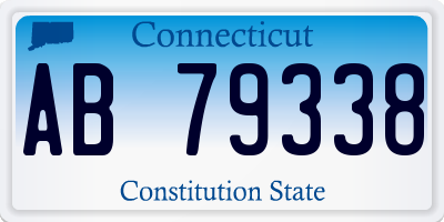 CT license plate AB79338