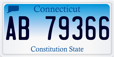 CT license plate AB79366