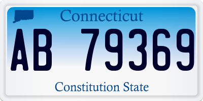 CT license plate AB79369